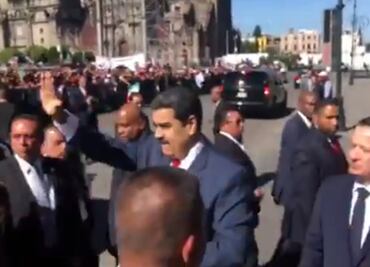 Agradece Maduro recibimiento de mexicanos a su llegada a Palacio Nacional