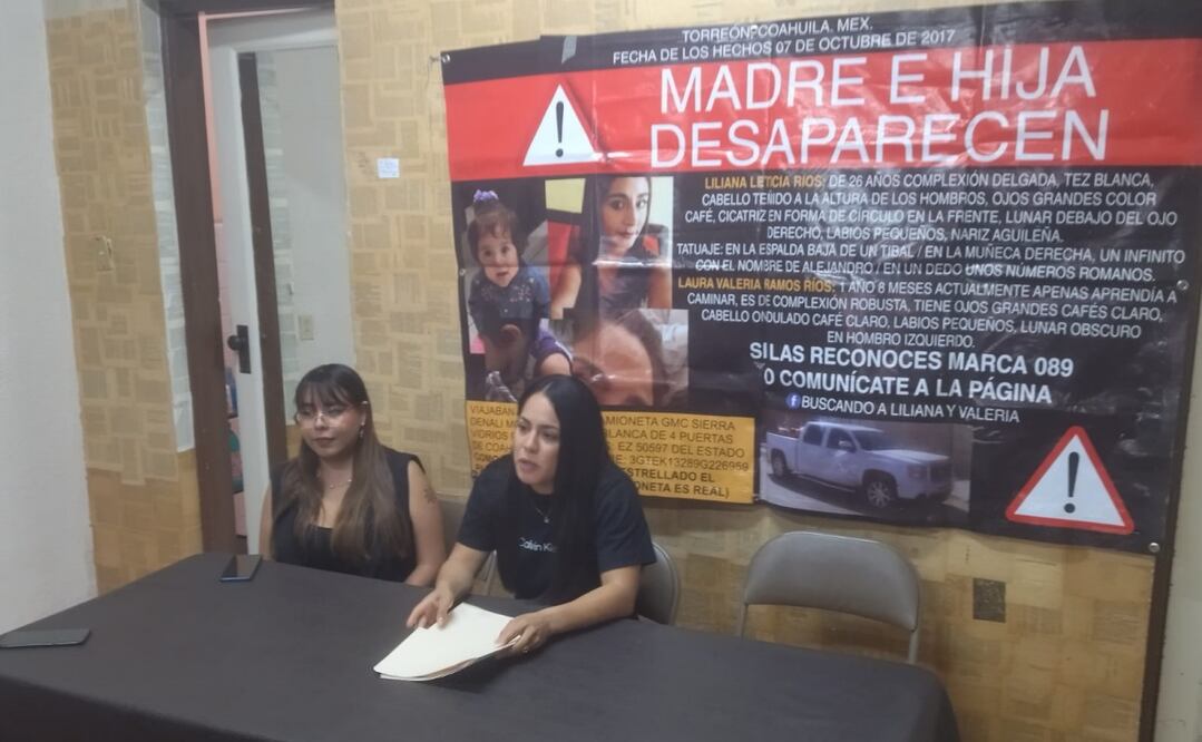 Karla Ríos exigió a la Fiscalía que reconozcan a su hermana y a su sobrina como víctimas de desaparición forzada. Foto: Especial