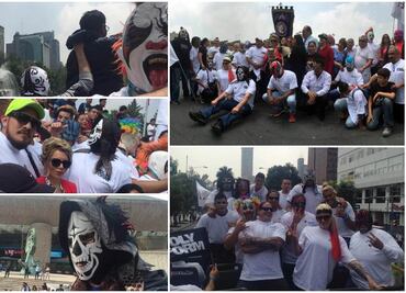 Luchadores realizan peregrinación a La Villa