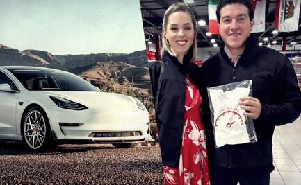 ¿Spoiler? El día que Samuel García le regaló un Tesla a Mariana Rodríguez