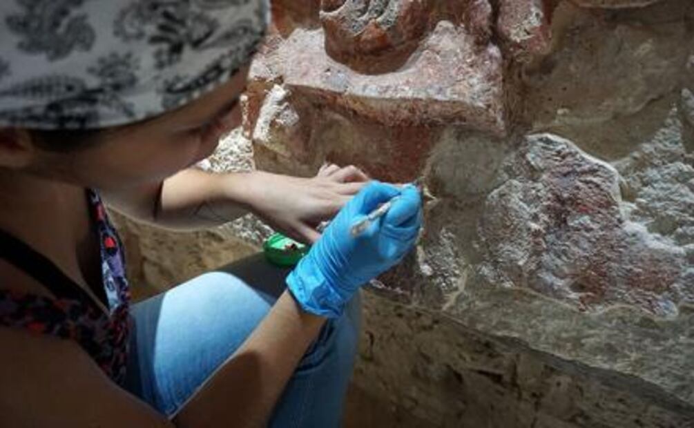 INAH restaura frisos Becán y Balamkú, en Campeche