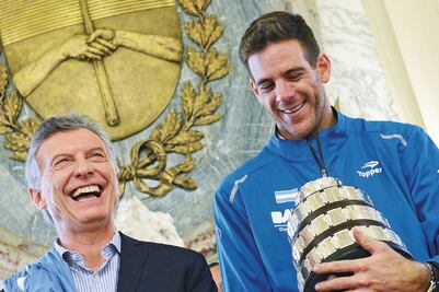 Mauricio Macri recibe a campeones de la Davis