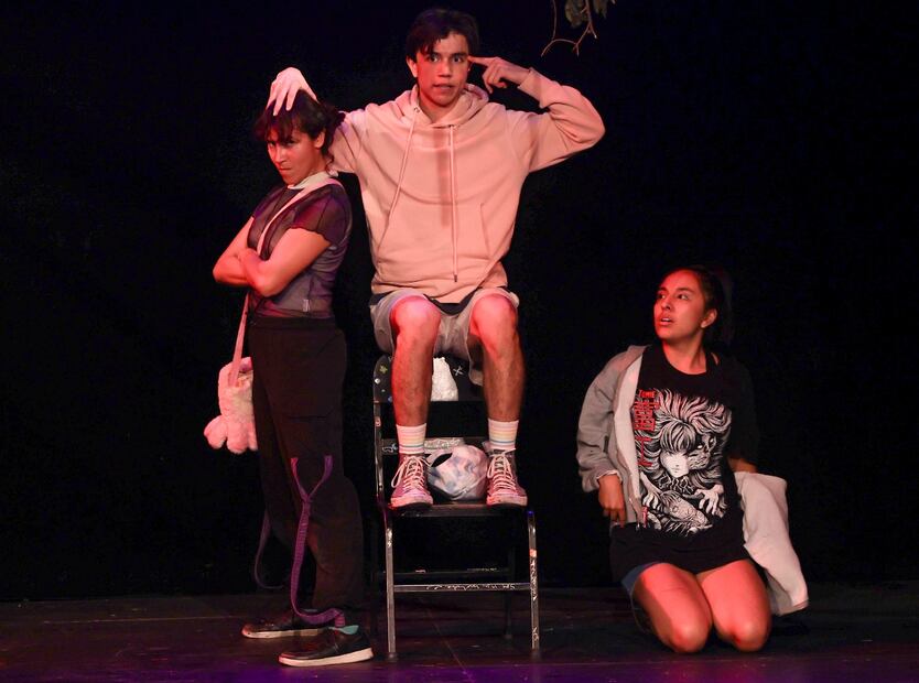 Obra de teatro "Oppa", en el Foro La Gruta, del Centro Cultural Helénico. Foto: Hugo Salvador/El Universal.