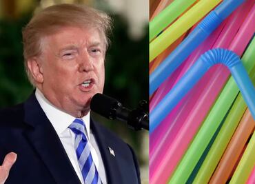 Trump firma orden para volver a usar popotes de plástico; asegura que los de papel no sirven