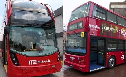 Autobús de doble piso en CDMX vs. Londres