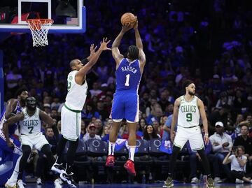James Harden guía a los 76ers al triunfo para empatar la serie contra Celtics