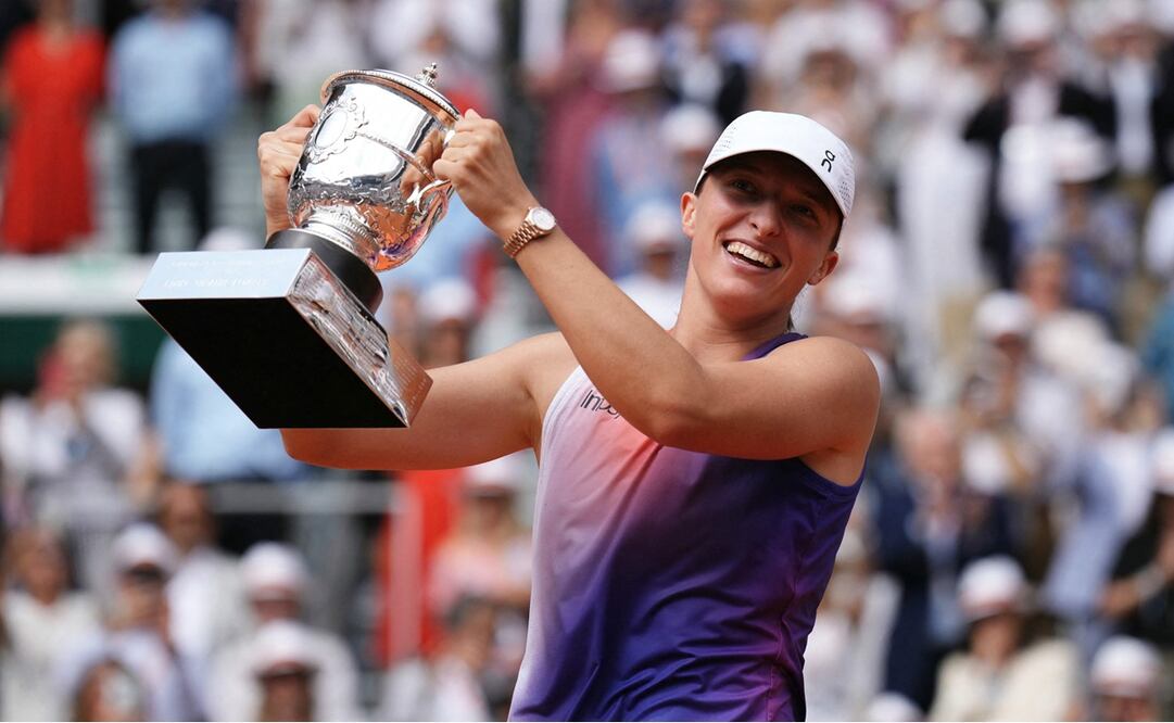 Iga Swiatek se proclama campeona de Roland Garros FOTO: AFP