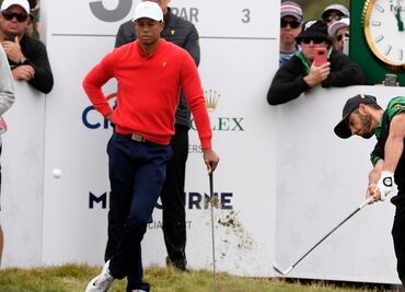 Abraham Ancer pierde ante Tiger Woods en la President's Cup