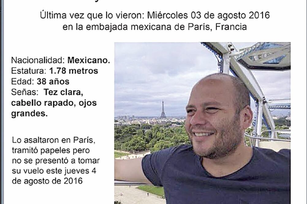 El veracruzano fue visto por última vez en París el pasado 3 de agosto (ESPECIAL)