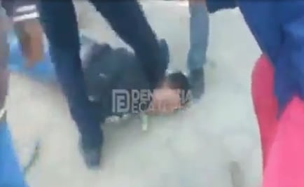 Difunden video de golpiza a presunto ladrón en la México-Tizayuca