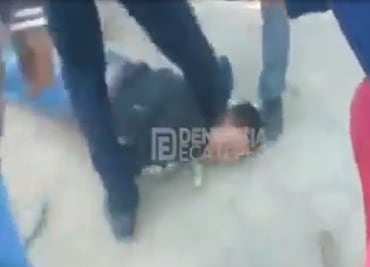 Difunden video de golpiza a presunto ladrón en la México-Tizayuca