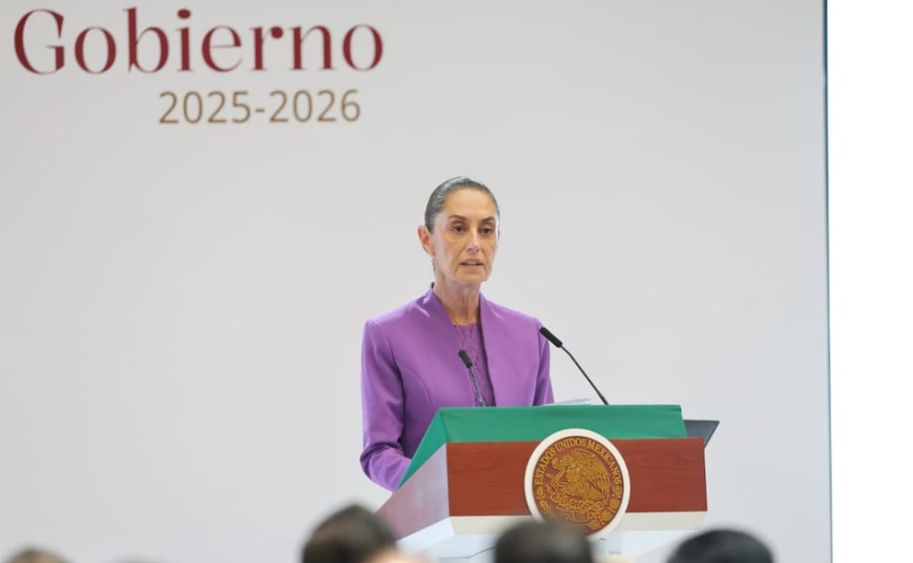 La presidenta Claudia Sheinbaum rinde su segundo informe de gobierno en Palacio Nacional, el 1 de septiembre de 2026. Foto: Luis Camacho/ EL UNIVERSAL