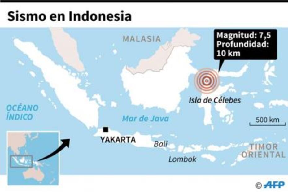 Tras terremoto, tsunami impacta Indonesia; captan enorme ola