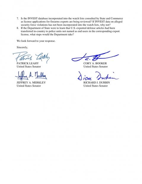 Senadores en EU piden suspender venta de armas a Marina y policías mexicanas