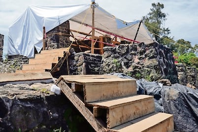 Sismo reveló templo oculto en pirámide