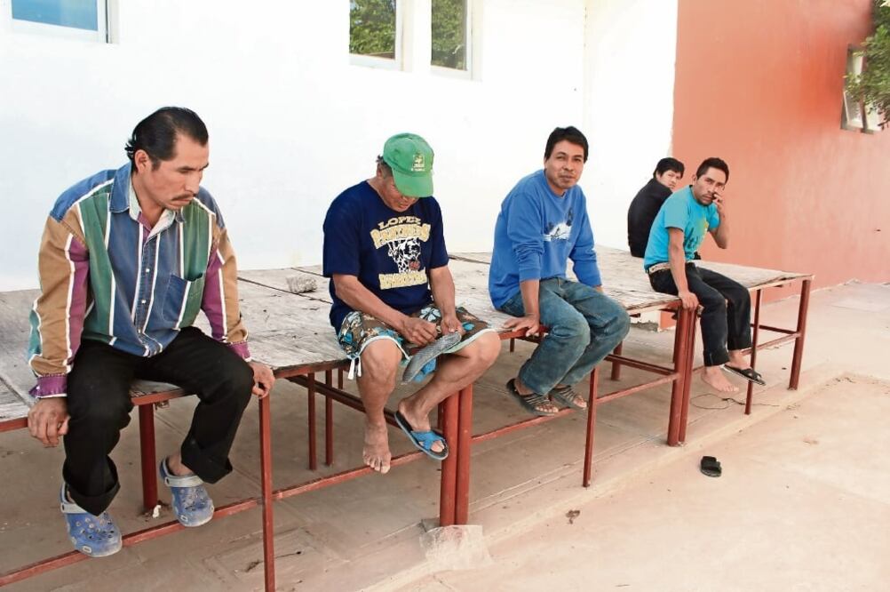 Personal de la Comisión Estatal de Atención a Víctimas acompañó el fin de semana a un grupo de jornaleros al rancho donde laboraban, para que recogieran las pertenencias que habían dejado en el lugar. (FOTO: FRANCISCO RODRÍGUEZ. EL UNIVERSAL)
