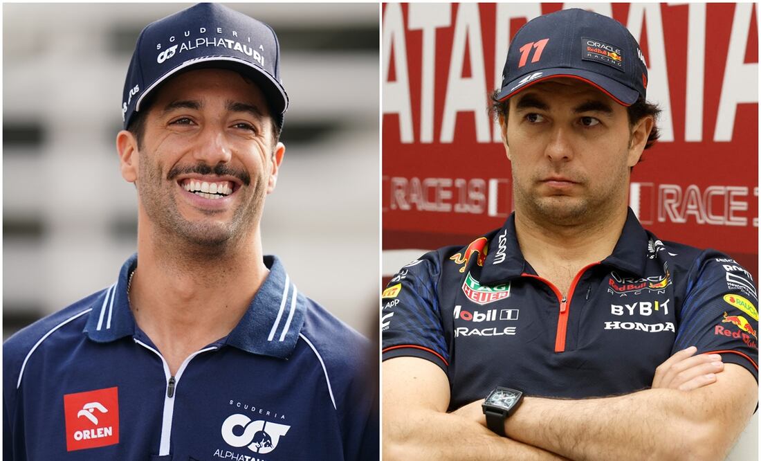 Daniel Ricciardo y Checo Pérez - Imago7 / AFP