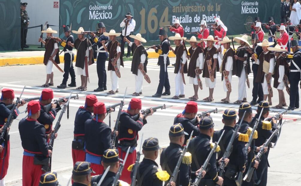 Conmemoración del 164 aniversario de la Batalla de Puebla del 5 de Mayo de 1862 (05/05/2026). Foto: Omar Contreras / EL UNIVERSAL