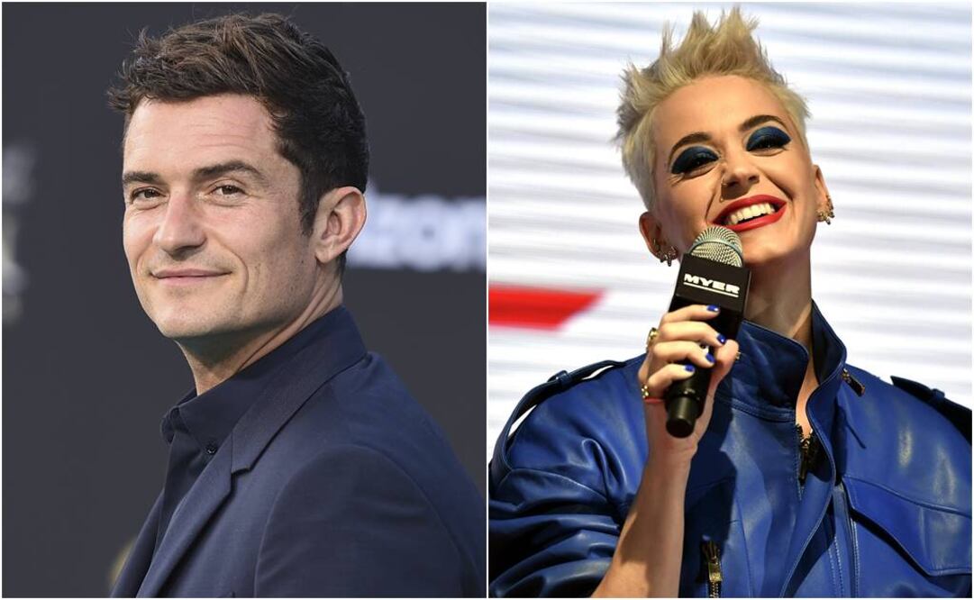 Orlando Bloom y Katy Perry. Foto: Archivo