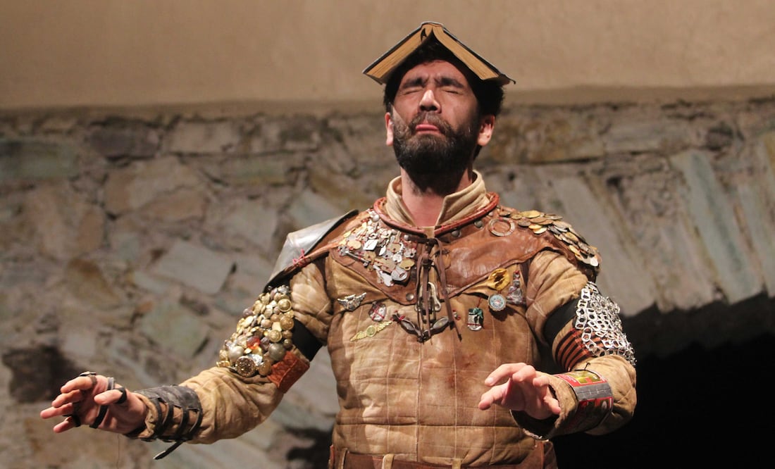 Don Quijote, Vencedor de si mismo, en el Meson de Sann Antonio, Guanajuato, Festival Internacional Cervantino (Germán García/El Universal)