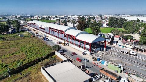 Concluye obra de la estación Teyahualco del Tren Suburbano al AIFA