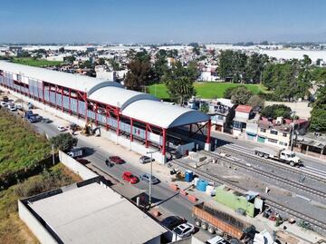 Concluye obra de la estación Teyahualco del Tren Suburbano al AIFA