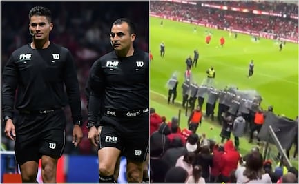 VIDEO: Árbitro de la Liga MX sale escoltado por policías tras agresión de los aficionados 