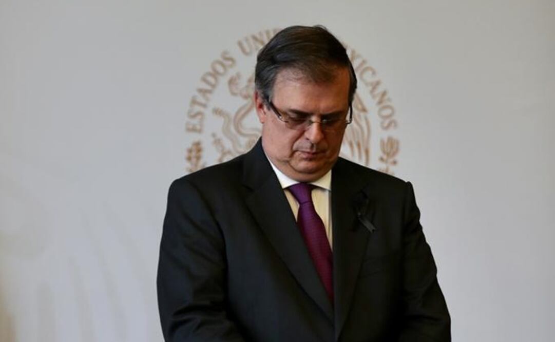 Marcelo Ebrard, secretario de Relaciones Exteriores, en conferencia de prensa / Valente Rosas. EL UNIVERSAL