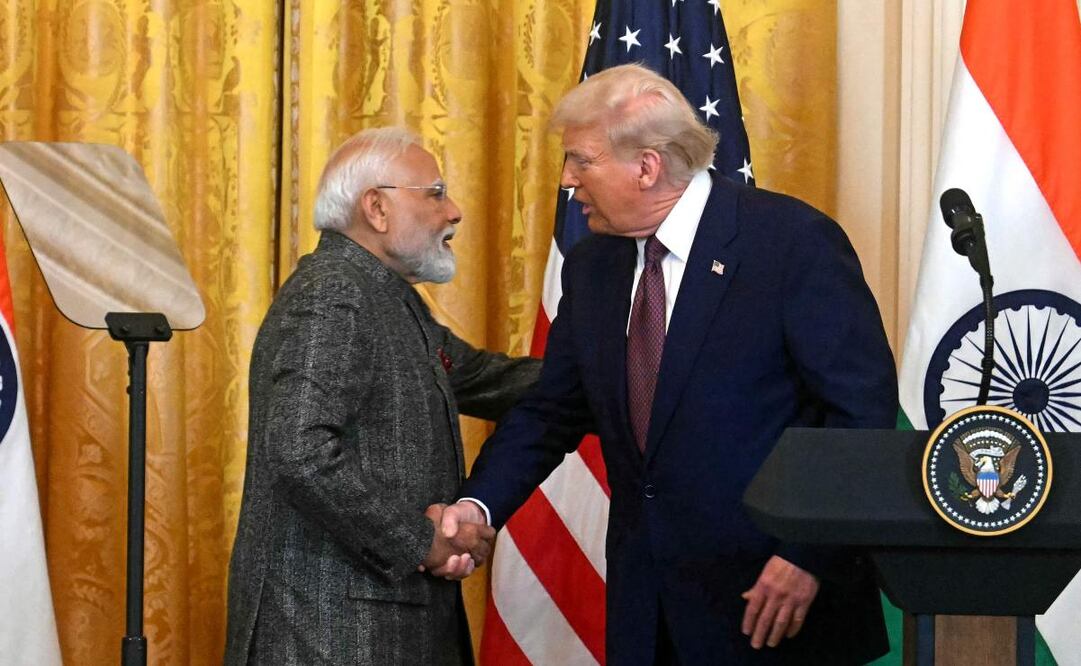 Estados Unidos e India entablarán negociaciones para reequilibrar su balanza comercial. (13/02/25) Foto: AFP/Archivo