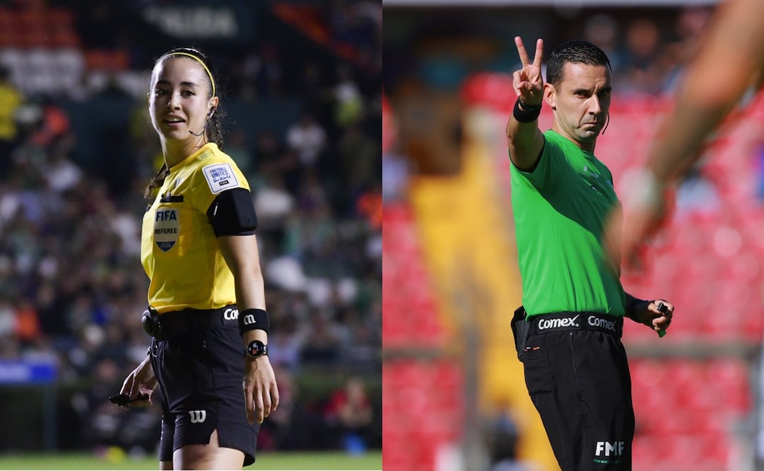 Katia Itzel García y César Arturo Ramos, los designados por la FIFA para dirigir en el Mundial de 2026 - Fotos: Imago7