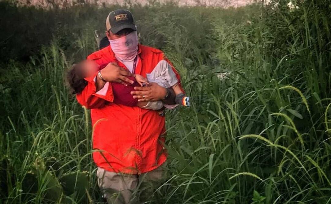 Rescatan de migrantes extranjeros menores de edad. Foto: Especial
