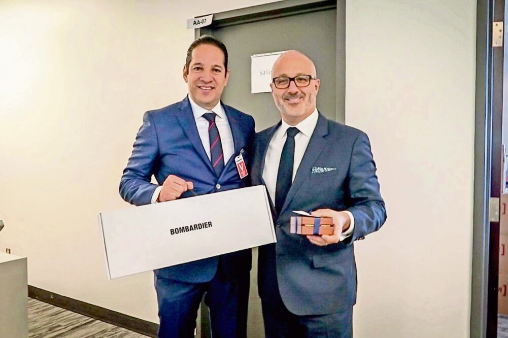 El gobernador de Querétaro, Francisco Domínguez, acudió a Canadá con la empresa Bombardier para entablar acuerdos en beneficio del estado. Foto: ESPECIAL