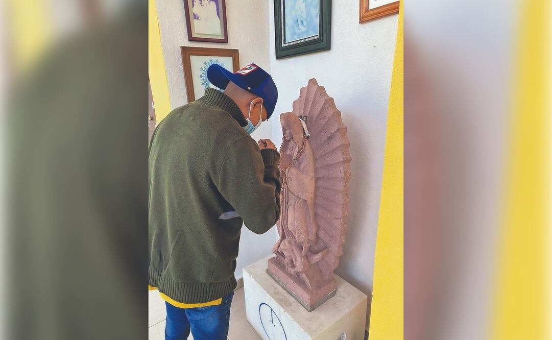 Jorge espera que este año la Virgen de Guadalupe y los Reyes Magos le concedan que pueda recuperar su salud y superar el cáncer. Foto: Dinorath Mota / El Universal (06/01/2025)