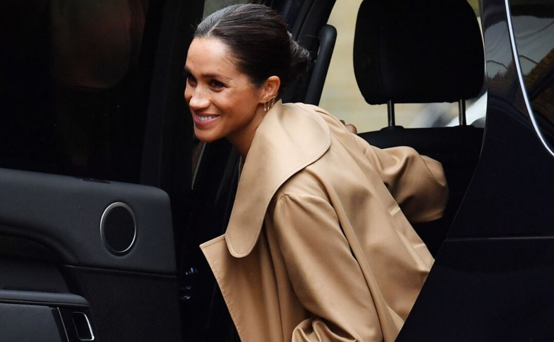 La duquesa de Sussex durante su primera aparición pública. Fotos: AFP