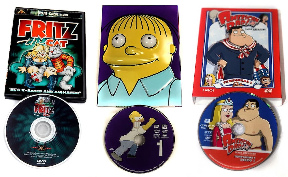 El contenido que sí era posible adquirir como DVD original solía ser de caricaturas o programas estadounidenses. ESPECIAL.