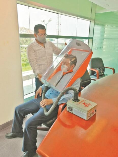 Minicápsula apoya a pacientes Covid