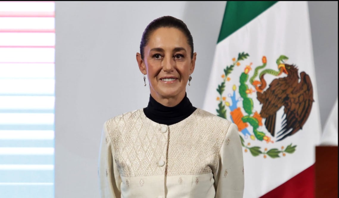 La presidenta Claudia Sheinbaum durante la mañanera del 11 de julio de 2025. Foto: Carlos Mejía/EL UNIVERSAL