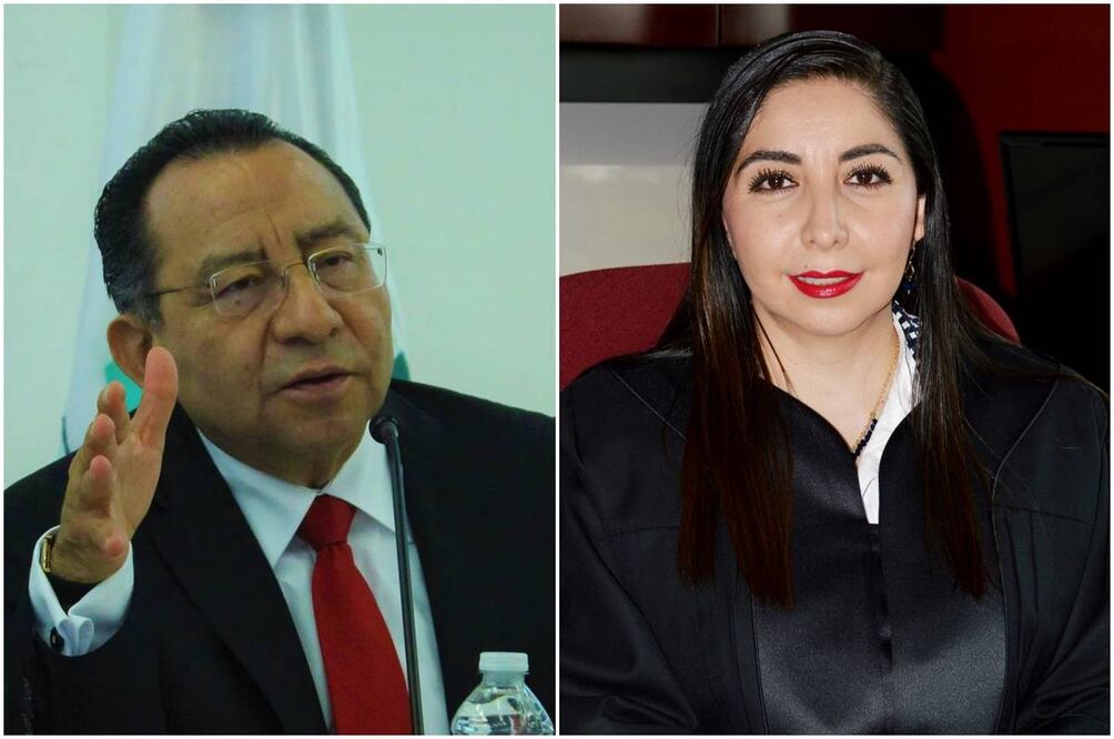 El magistrado Rafael Guerra Álvarez, presidente del PJCDMX y la jueza Décimo Tercero Familiar del órgano judicial capitalino, María del Socorro Jiménez Vega. Foto: Especial