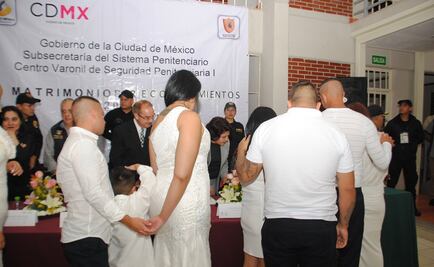 Más de 100 internos se casan en reclusorios de la CDMX