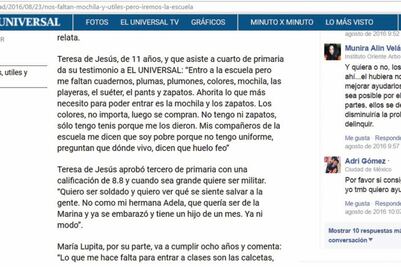 Lectores se solidarizan con las niñas Zavala