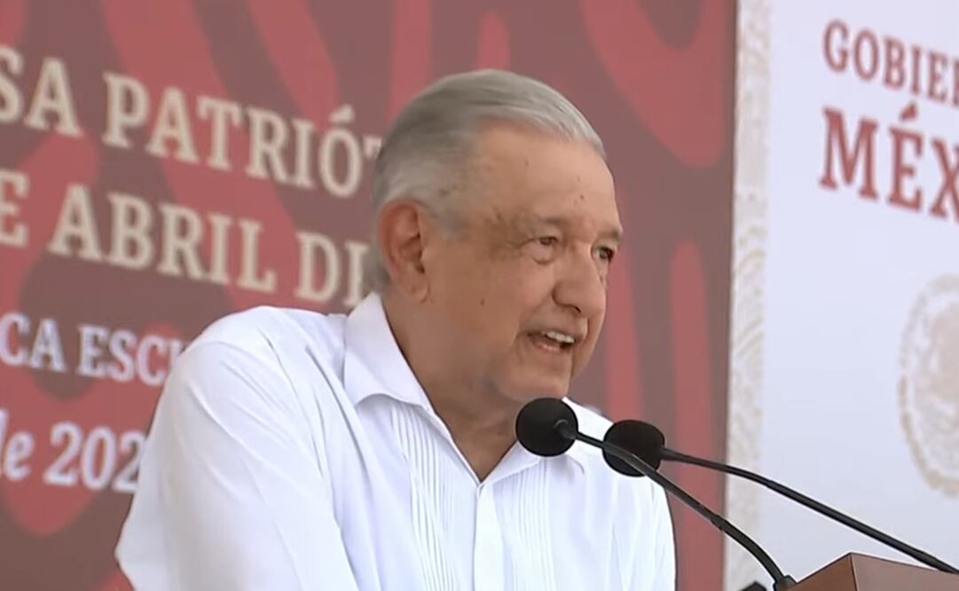 AMLO conmemora el 109 Aniversario de la Defensa Patriótica del Puerto de Veracruz. Foto: Captura de pantalla
