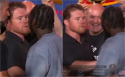 Canelo Álvarez y Terence Crawford protagonizan tenso careo; casi llegan a los golpes