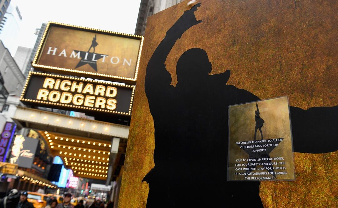 Obra de teatro musical Hamilton. Foto: AFP