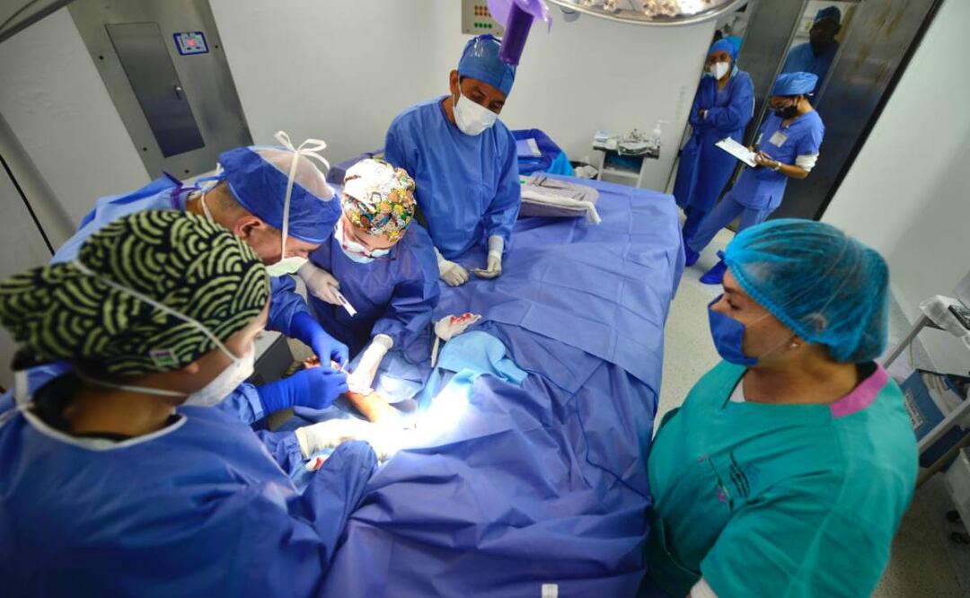 Hasta el momento tres infantes con quemaduras ya fueron atendidos por especialistas de México y Estados Unidos (04/02/2025). Foto: Especial