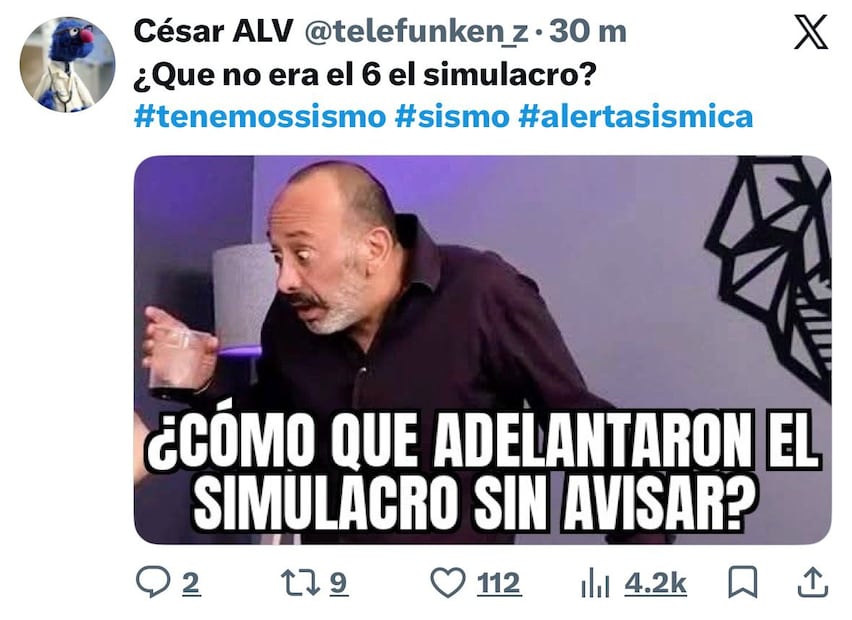 Los mejores memes que dejó el sismo de magnitud 6 en Oaxaca. Foto: Redes sociales