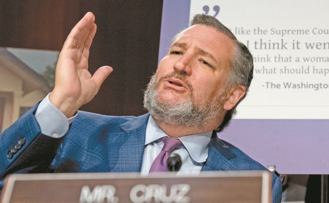 El senador republicano por Texas Ted Cruz fue uno de los que firmaron la resolución para que el presidente demócrata Joe Biden defienda los intereses de EU en México.