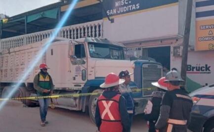 Protestan por muerte de adulto mayor atropellado por camión de volteo en Tula, Hidalgo