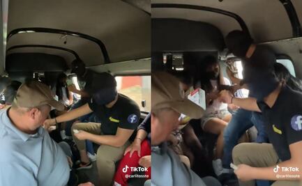 "Síguete derecho chofer": Encapuchados se suben a combi del Edomex; pasajeros se sorprenden ante final inesperado, VIDEO