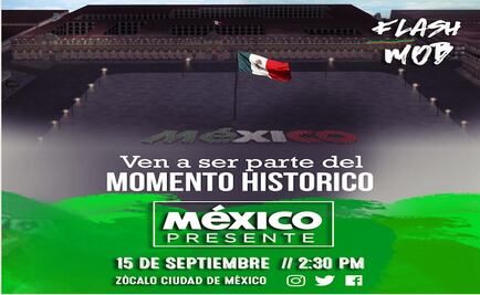 Ensayan flash mob en el Zócalo para el 15 de septiembre