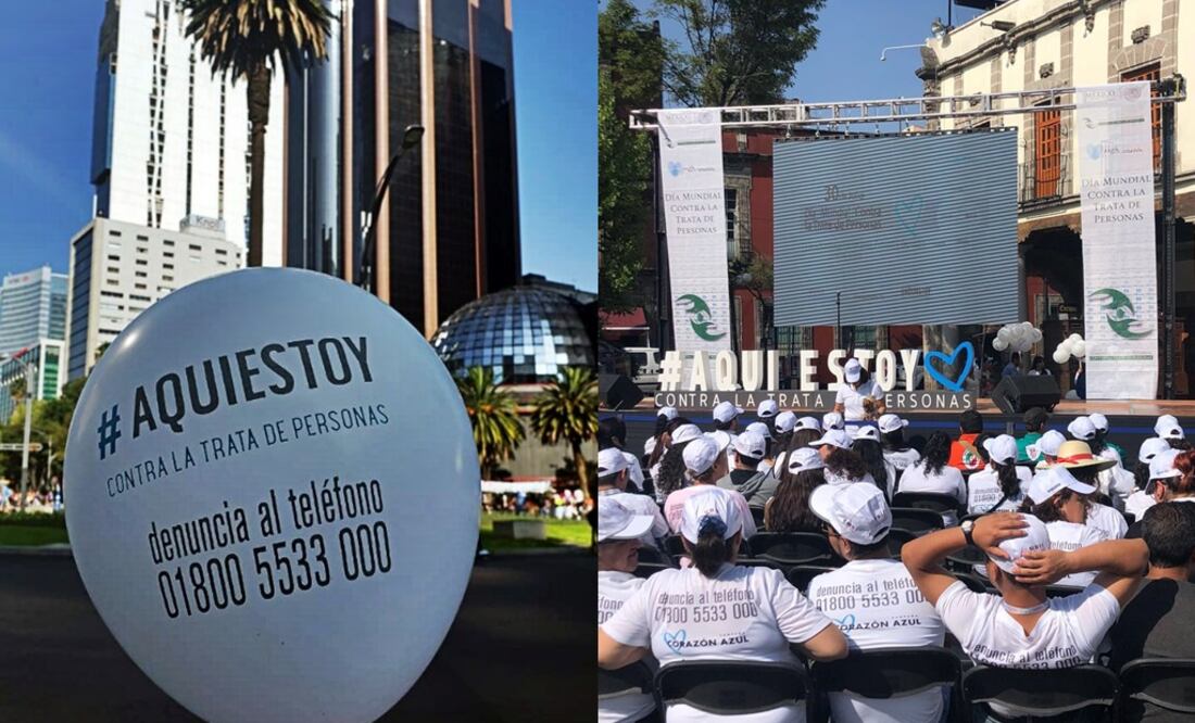 Fotografías tomadas del Twitter @CEAVmex y @UNODC_MX